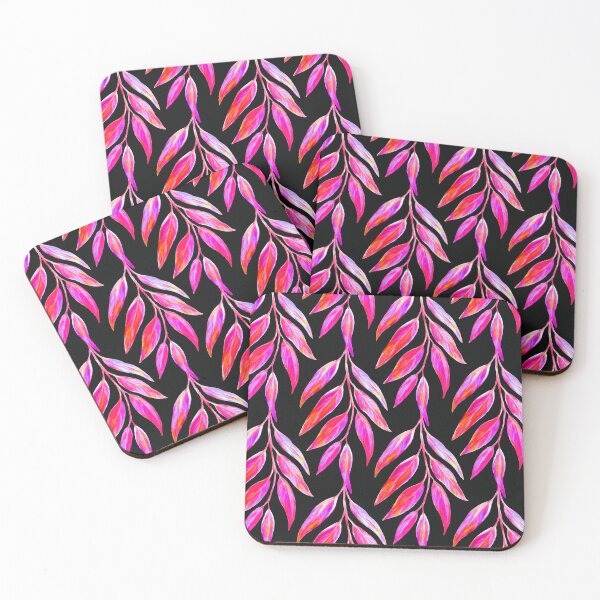 Artikelvorschau, Eukalyptus Pink Fuchsia Blätter entworfen und verkauft von Kraina.