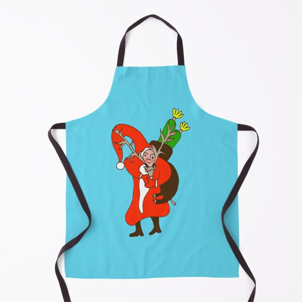Item preview, Saint Nicholas with Deer on Light Blue Board  designed and sold by Istvan Ocztos.