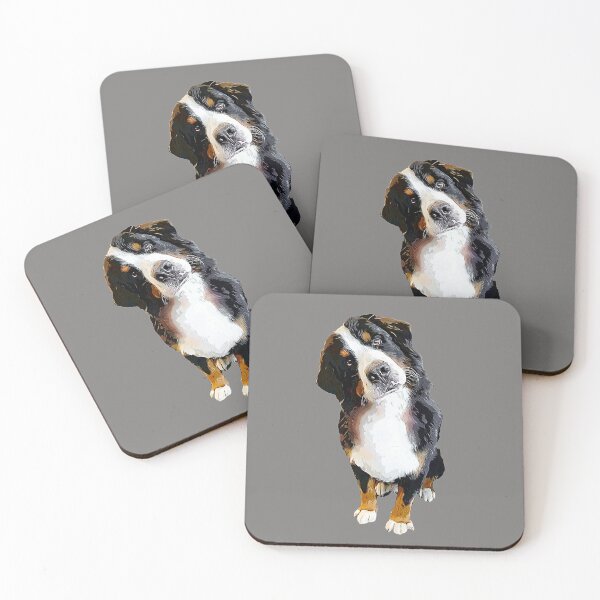 Item preview, Bernese Mountain Dog Cute Head Tilt designed and sold by ElegantCat.