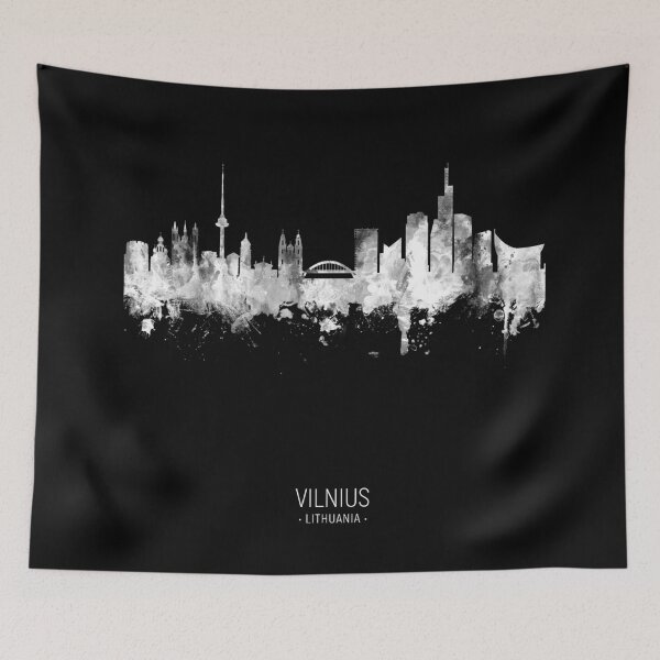 Item preview, Vilnius Lithuania Skyline designed and sold by ArtPrints.