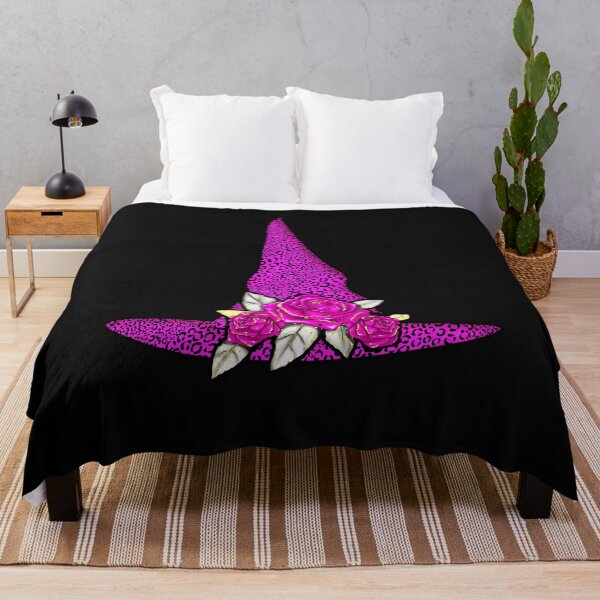 Item preview, Pink Witch Hat Fancy Leopard Animal Print Roses designed and sold by funnytshirtemp.
