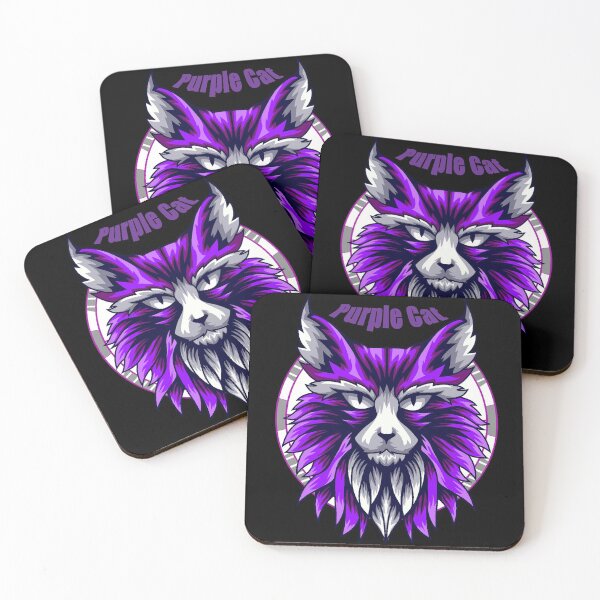 Item preview, Purple Norwegian Forest Cat Portrait designed and sold by Astralia.