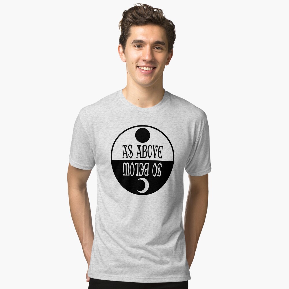 Vista previa del artículo con la obra «Camiseta de tejido mixto», diseñado y vendido por theletteredbee.