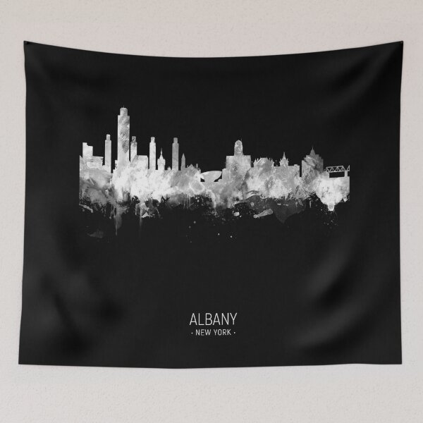 Aperçu de l'œuvre Albany New York Skyline créée et vendue par ArtPrints.