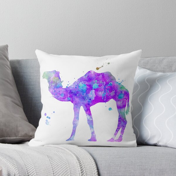 Item preview, Purple Camel Watercolor Painting designed and sold by MiaoMiaoDesign.