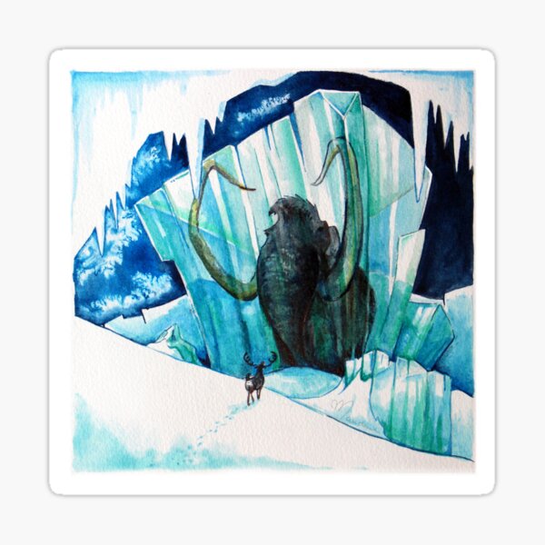 Gefrorenes Mammut Sticker