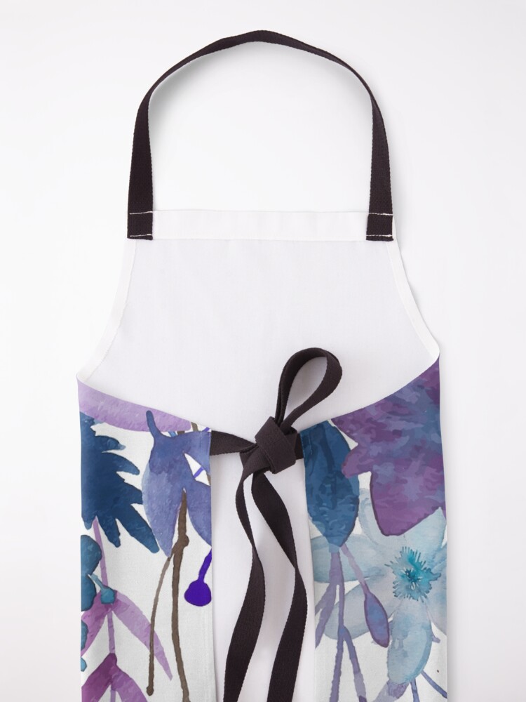 Alternate view of Blue Purple Flowers Apron