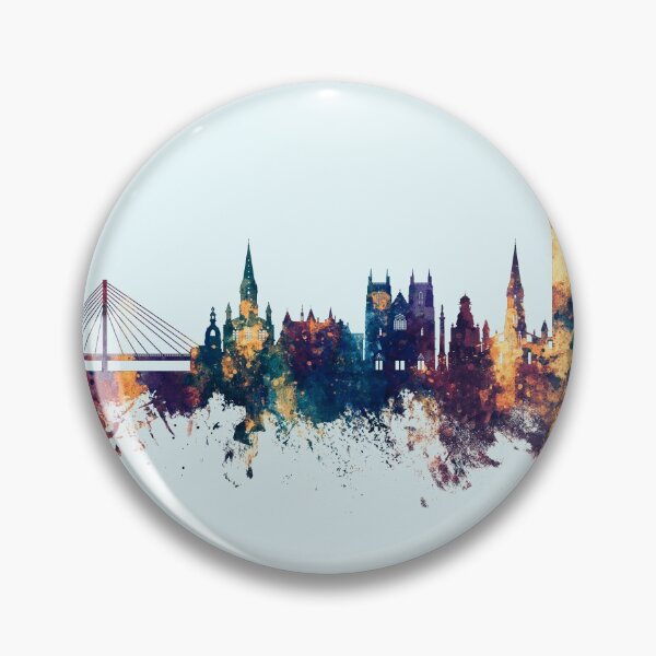 Item preview, Nantes France Skyline designed and sold by ArtPrints.