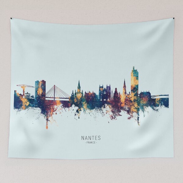 Item preview, Nantes France Skyline designed and sold by ArtPrints.