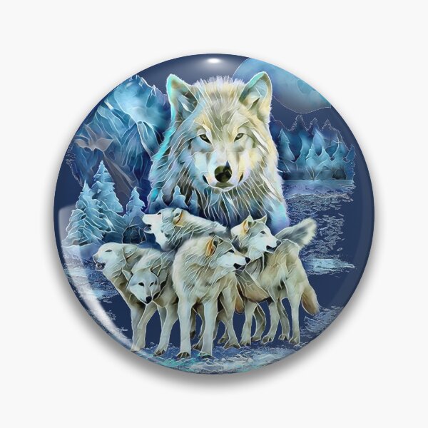 Item preview, Alaska Wild Wolf Moon Snow Scene designed and sold by aronia.