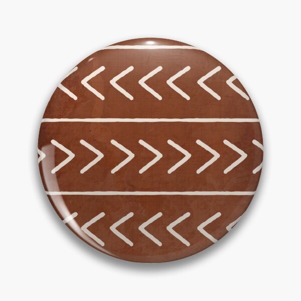 Item preview, Rusty Mudcloth Arrows Pattern designed and sold by MaiZephyr.