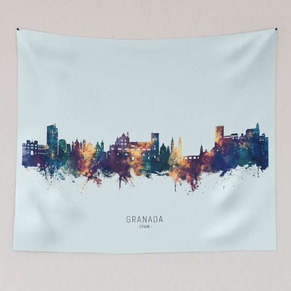 Item preview, Granada Spain Skyline designed and sold by ArtPrints.
