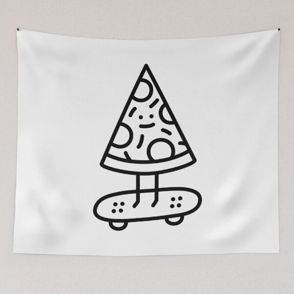 Item preview, Skater Pizza - Ignorant Doodles designed and sold by IgnorantDoodles.