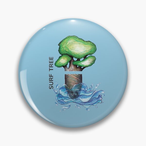 Item preview, SURF TREE by FrankenDuo sky blue designed and sold by FrankenDuo.