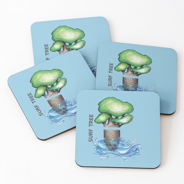 Item preview, SURF TREE by FrankenDuo sky blue designed and sold by FrankenDuo.