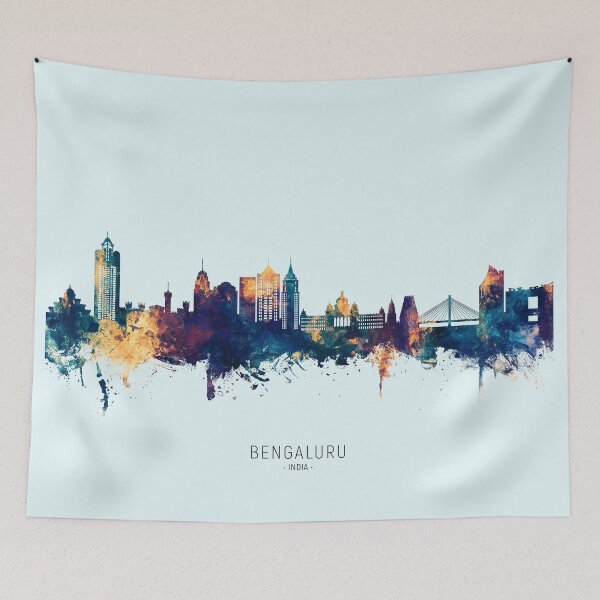Item preview, Bengaluru Skyline India Bangalore designed and sold by ArtPrints.