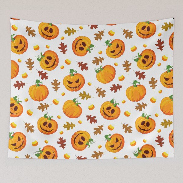Item preview, Halloween Pumpkin Scary Fall Pattern designed and sold by Astralia.