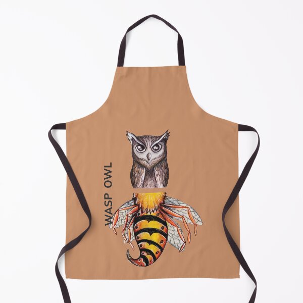 Item preview, WASP OWL by FrankenDuo brass orange designed and sold by FrankenDuo.