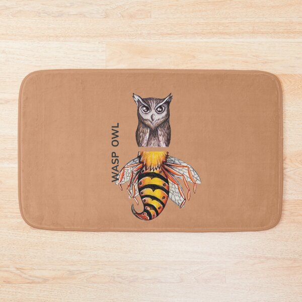 Item preview, WASP OWL by FrankenDuo brass orange designed and sold by FrankenDuo.
