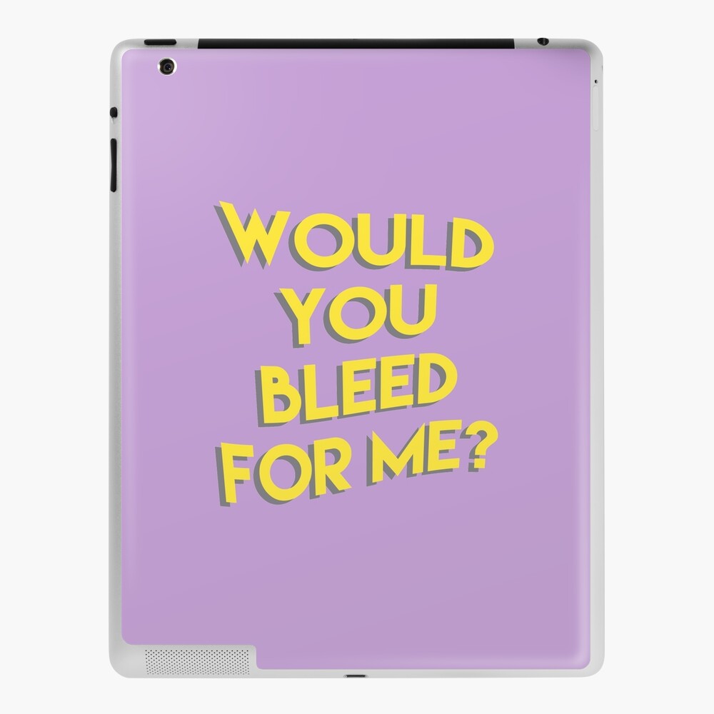 Halsey - Trouble Lyrics (Purple) iPad Case & Skin for Sale by alyciadebnam