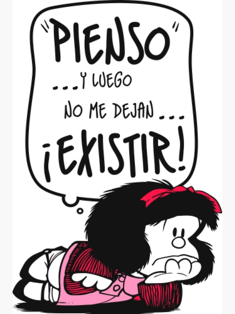 Tarjetas de felicitación «Pienso-Mafalda Feminista Frases Humor» de  Cummerata96 | Redbubble