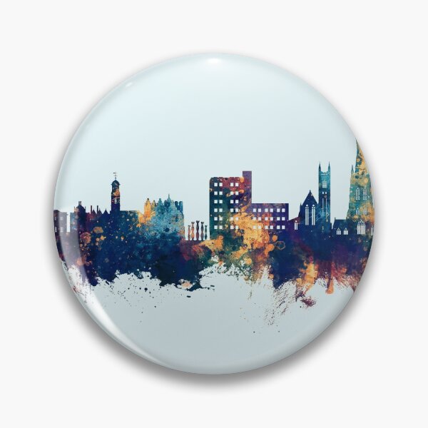 Item preview, Warrington England Skyline designed and sold by ArtPrints.