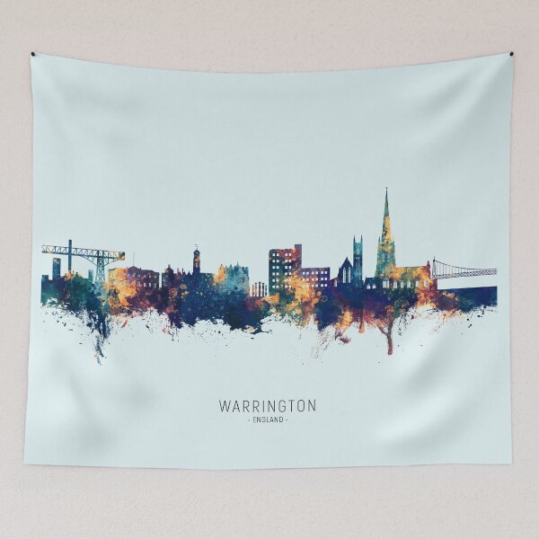 Item preview, Warrington England Skyline designed and sold by ArtPrints.
