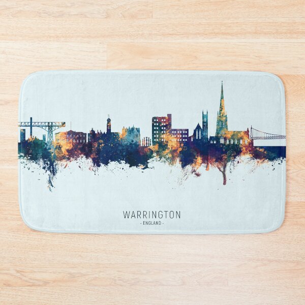 Item preview, Warrington England Skyline designed and sold by ArtPrints.