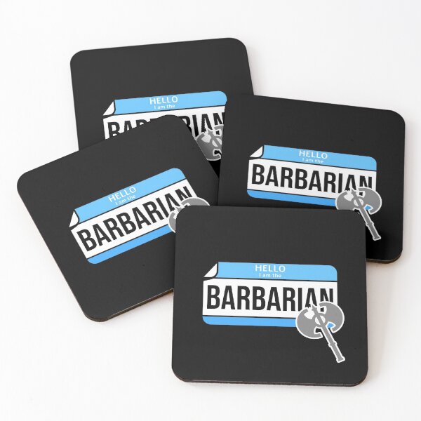 Item preview, Hello, I am the Barbarian DnD Nametag designed and sold by DruidsDesigns.