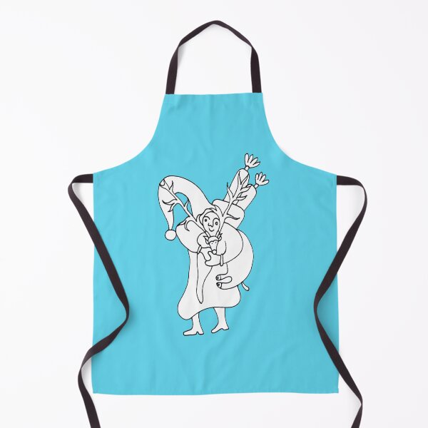 Item preview, Saint Nicholas with Deer Black and White on Light Blue Board designed and sold by Istvan Ocztos.