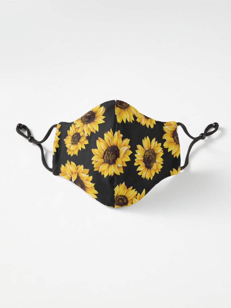 Alternate view of Sun flowers floral pattern - yellow flower Mask
