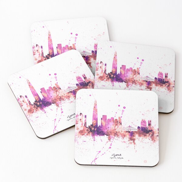 Item preview, Seoul Skyline South Korea designed and sold by ArtPrints.