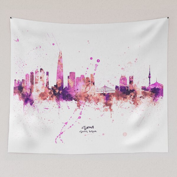 Item preview, Seoul Skyline South Korea designed and sold by ArtPrints.