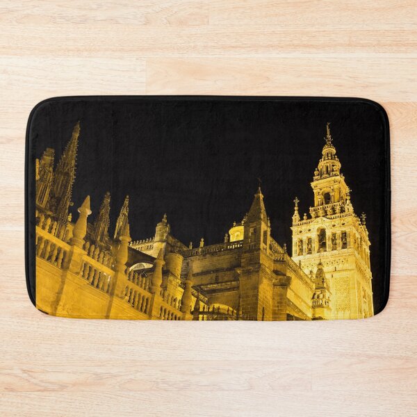 Item preview, Moorish and Gothic Intertwined - La Giralda and Seville Cathedral Illuminated View designed and sold by Georgia Mizuleva.
