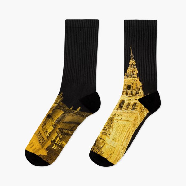 Item preview, Moorish and Gothic Intertwined - La Giralda and Seville Cathedral Illuminated View designed and sold by Georgia Mizuleva.