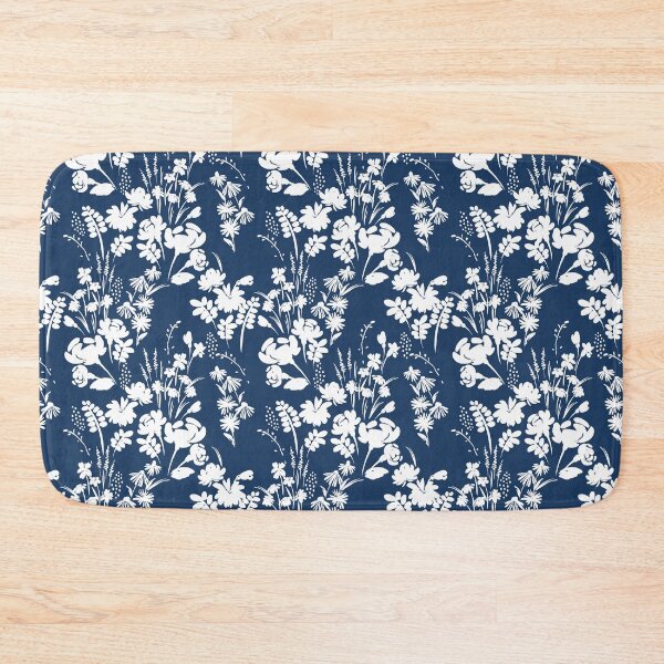 Item preview, white floral silhouette designed and sold by wazoosi.
