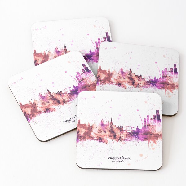 Item preview, Amsterdam The Netherlands Skyline designed and sold by ArtPrints.
