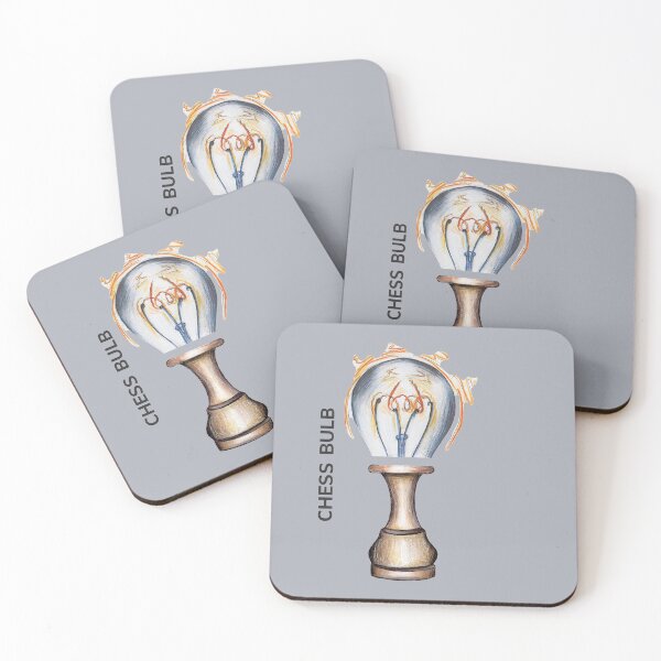 Item preview, CHESS BULB by FrankenDuo pearl grey designed and sold by FrankenDuo.