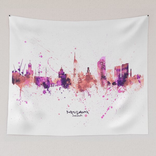 Item preview, Portsmouth England Skyline designed and sold by ArtPrints.