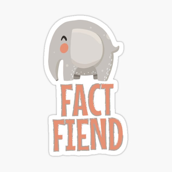 Item preview, The Fact Fiend designed and sold by Graphister ⭐️⭐️⭐️⭐️⭐️.