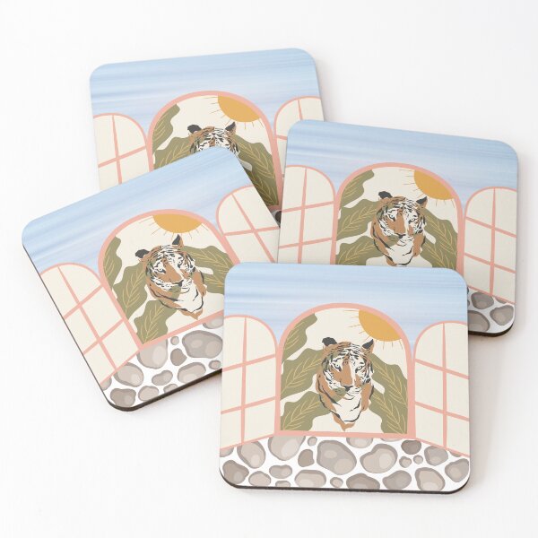 Item preview, Pastel Tiger Window designed and sold by flying-flamingo.