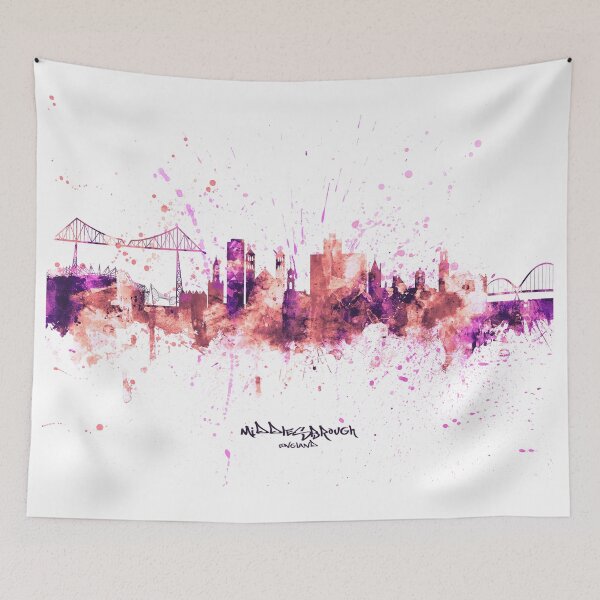 Item preview, Middlesbrough England Skyline designed and sold by ArtPrints.