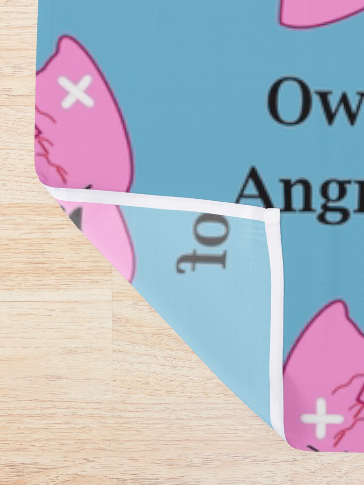 Alternate view of Owner of Angry Lungs Shower Curtain
