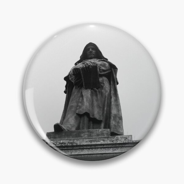 Item preview, giordano bruno statue black & white designed and sold by anjalirenee.