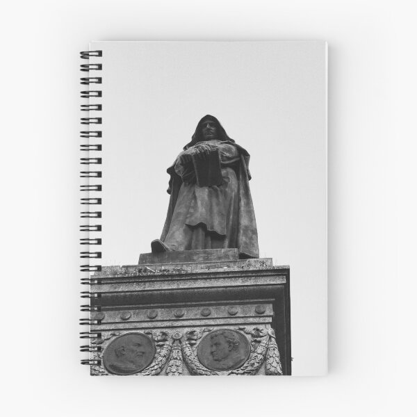 Item preview, giordano bruno statue black & white designed and sold by anjalirenee.