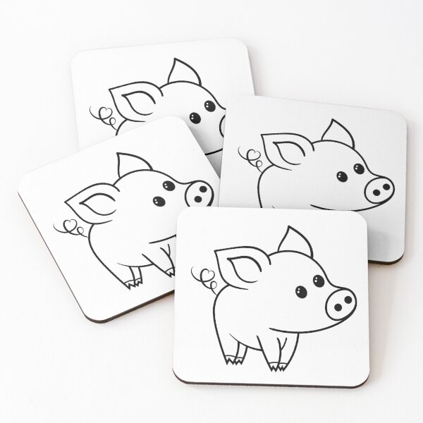 Item preview, Farm Animals Cute Pig designed and sold by Lulaggio.