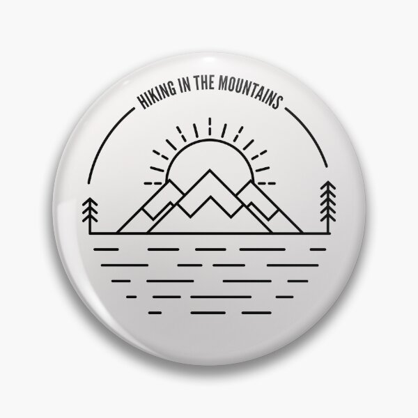 Item preview, Hiking In The Mountains Black designed and sold by DarkHumorstore.