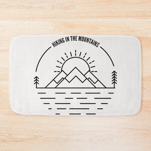 Item preview, Hiking In The Mountains Black designed and sold by DarkHumorstore.