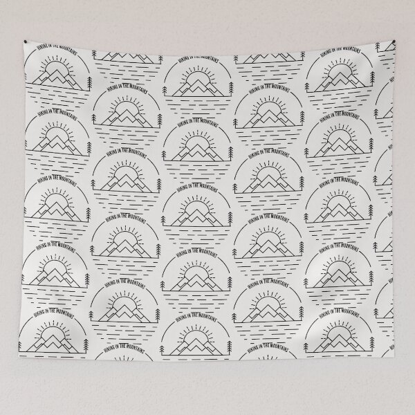 Item preview, Hiking In The Mountains Black designed and sold by DarkHumorstore.