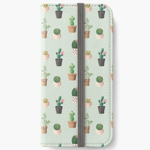 Cactus Pattern iPhone Wallet